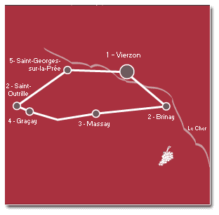 Carte Pays Vierzon